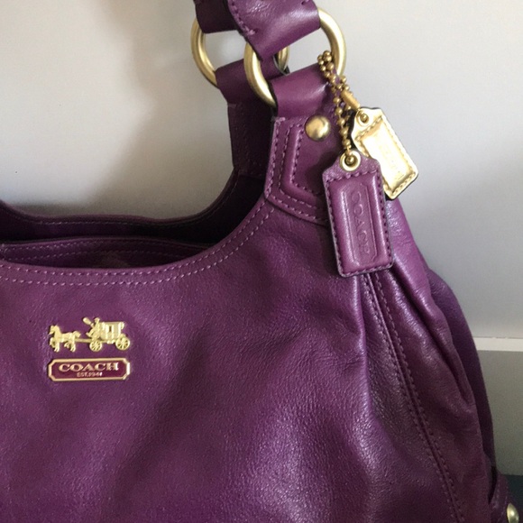 Coach Handbags - COPY - Plum Purple Coach Bag💜